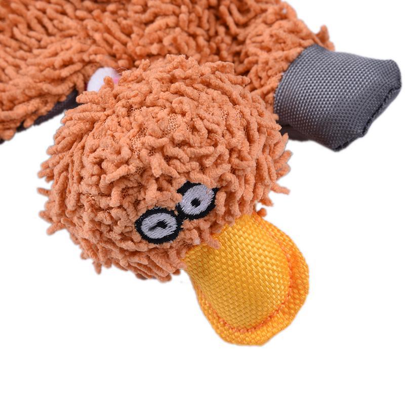Squeaky Durable Cute Papa Duck Making Sound Plush Pet Toy
