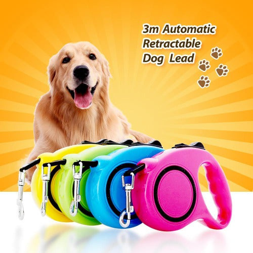 One-handed Lock Retractable Dog Leash