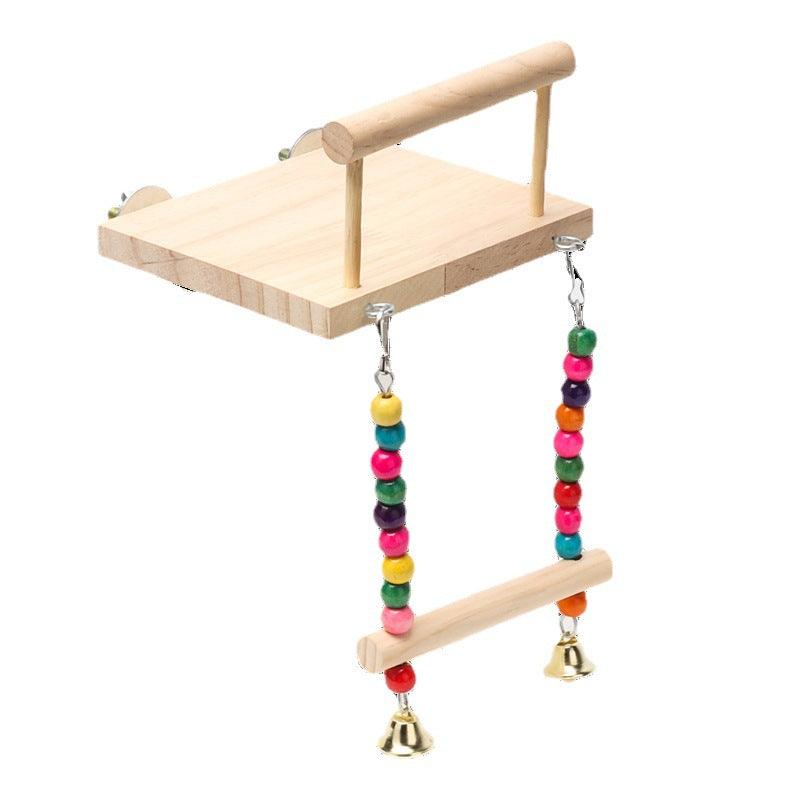 Bird Color Stand Swing Toy Suspension Bridge