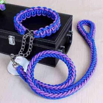 Double Strand Rope Large Dog Metal Chain Leash