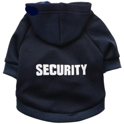Security Pet Clothes Coats Jacket Hoodies 