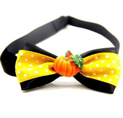 Pet Pumpkin Bow Tie Collar