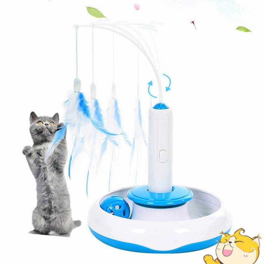 Cat Teaser with 360 Spinning Toys