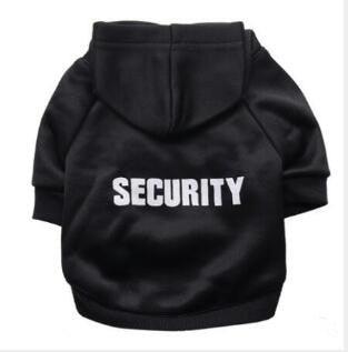 Security Pet Clothes Coats Jacket Hoodies 