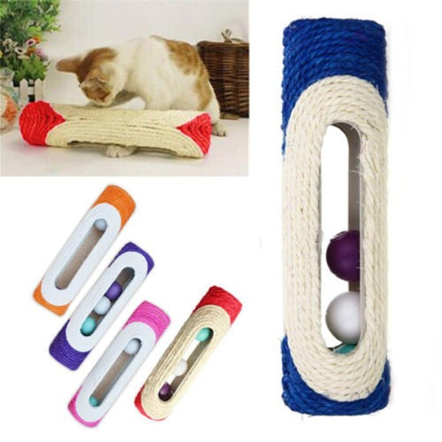 Sisal Scratching Post with Trapped Ball