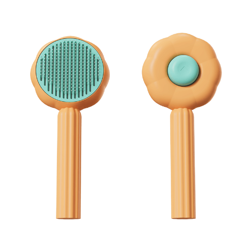 Sunflower Self-Cleaning Pet Comb Brush 