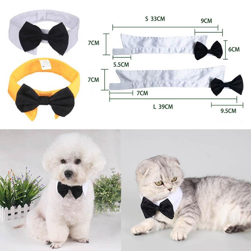 Butterfly Tie Cat Neckties Bow Necktie Collar 2 Size Dog Bow Ties Adjustable Grooming Product 1 PC Pet Accessories eprolo