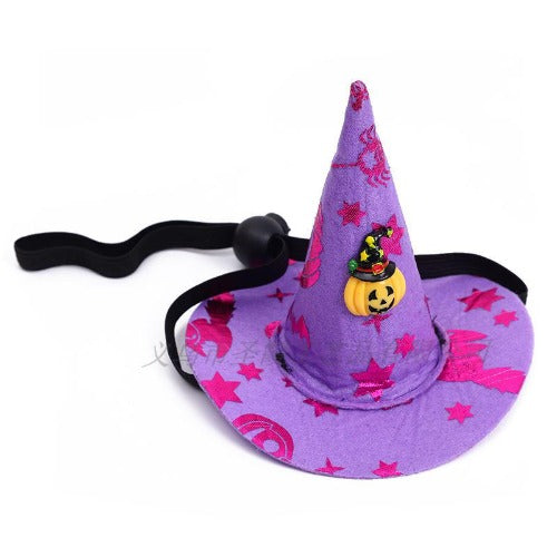 Halloween Spider Web Witch Pet Hat