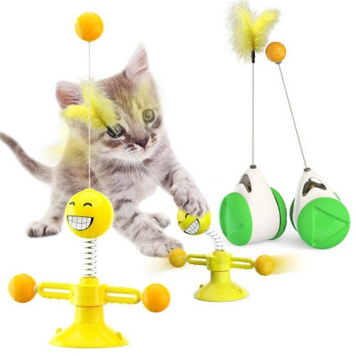 Funny Pet Interactive Feather Ball Training Toys