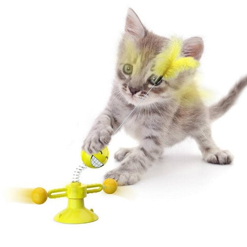 Funny Pet Interactive Feather Ball Training Toys