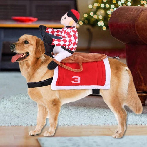Pet Santa Claus Riding Costume
