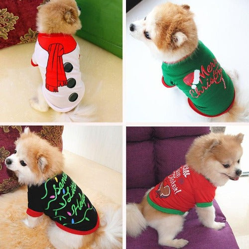 Christmas Cotton Pet Clothes